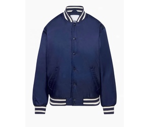Chaquetas universitarias recortadas personalizadas de satén Chaqueta de fútbol Letterman de alta calidad para chaquetas de béisbol para mujer - Product Image 3