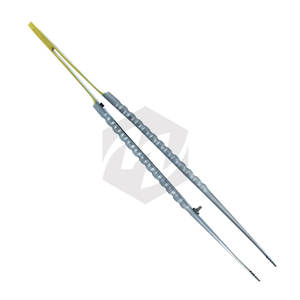Half Gold Dental Tweezers Made of Stainless Steel Surgical Straight Serrated Beak Point with <b>Sand</b> Finish for Precision Dental - Product Image 4