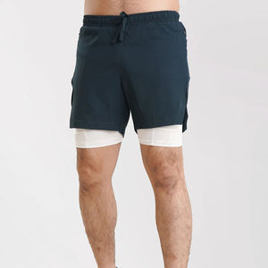 ¡Novedad de 2025! Pantalones cortos informales al por mayor para gimnasio, correr para hombre, pantalones cortos de lana de algodón personalizados para hombre, pantalones cortos de gimnasio con servicio OEM - Product Image 3