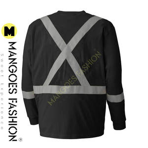 Wholesale Eco-Friendly Safety Reflective Waterproof High Visibility <b>Shirts</b> Customized Logo Long Short Sleeve Options for Men's - Product Image 4