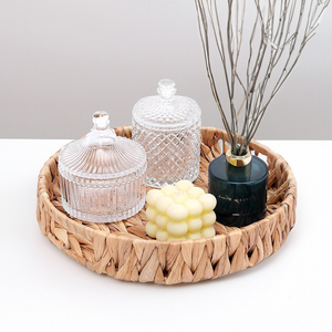 Plateaux de service ronds en bambou du Vietnam, prix d'usine, faits à la main, écologiques, décoratifs, de luxe, pour restaurant SR2009 - Product Image 4