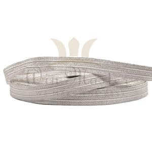 Dentelle en aluminium uniforme pilote en gros tresse d'argent de 3/4 pouces | Dentelle de tresse de haute qualité pour uniformes de cérémonie - Product Image 2