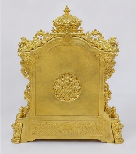 Royal Golden Satyanarayan <b>Mandir</b> For Home Heavy Carved Wooden Swaminarayan Pooja Temple For Home Buy Teak Wood Puja Ghar Sale - Product Image 4