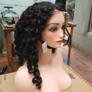 Peluca de cabello humano virgen Remy de grado 13x4 vietnamita con mechones de ondas profundas crudo para extensión de cabello de trama Frontal de encaje 12A - Product Image 1