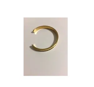 กำไลข้อมือทองเหลืองแบบไม่ซ้ำใคร,กำไลข้อมือแบบเรียบง่ายดีไซน์ค้อนแท้ปรับขนาดได้พร้อมสินค้าขายดี - Product Image 1