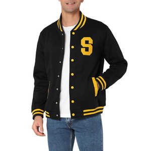 Veste universitaire pour hommes la plus vendue, design personnalisé avec logo, mode d'hiver, vente en gros OEM, broderie personnalisée, vestes de lettreman - Product Image 5