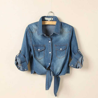 Veste en jean unisexe à capuche avec camouflage et broderie, en coton respirant tricoté, bleu délavé, coupe-vent