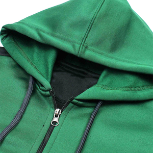 Conjunto Deportivo para Hombre, Diseño Nuevo, con Capucha y Cremallera, Transpirable, Ligero, para Gimnasio, Entrenamiento, Invierno, Color Sólido, Poliéster/Algodón - Product Image 2