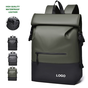 Mochila de estudiante personalizada bolsa de viaje de cuero impermeable al aire libre moda negocios senderismo Picnic viaje mochila escolar para hombres y mujeres - Product Image 1