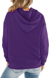 Sudadera con capucha bordada personalizada para mujer, sudaderas de gran tamaño, jersey con cremallera, Sudadera con capucha de lana, ropa de calle de moda de invierno de talla grande - Product Image 2