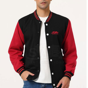 Veste d'hiver Letterman taille personnalisée pour hommes à vendre veste d'hiver Letterman pour hommes à col montant pour l'extérieur vente en gros - Product Image 2
