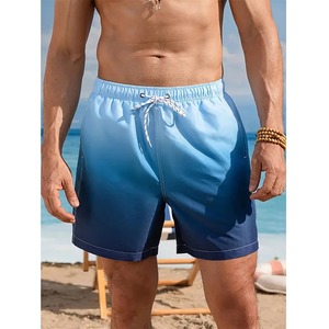 Pantalones Cortos de Secado Rápido para Hombre, Pantalones Cortos Deportivos 2 en 1 para Entrenamiento Físico, Gimnasio, Bolsillo Incorporado, Dos Pisos, Fondo de Playa, Verano - Product Image 1