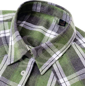 Chemise longue en flanelle de coton à coupe décontractée pour femme, motif à carreaux, fermeture boutonnée, vêtement décontracté écologique pour l'automne, grandes tailles - Product Image 6