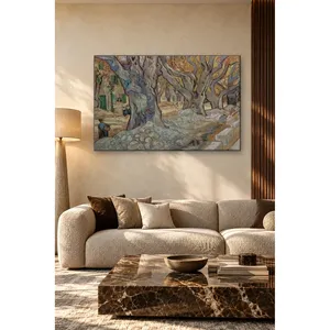 Fida Van Gogh Road Menders Under Giant Plane Trees Impression sur toile - Product Image 3