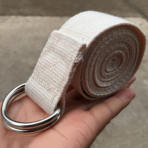 Cinturón de Yoga Deportivo Elástico de Poliéster y Algodón, Correas Tejidas Cómodas, Color Personalizado, Logotipo Personalizado - Product Image 4