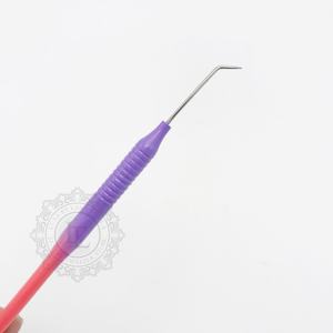 Herramienta de elevación de pestañas con punta plateada y recubrimiento en polvo Ombre púrpura y naranja Calidad superior Mejor precio Oferta Etiqueta privada aceptada - Product Image 1