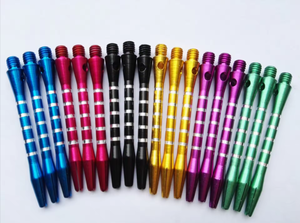 Arbres de fléchettes en aluminium revêtus de titane haute performance avec conception rainurée pour une trajectoire optimale - Product Image 2