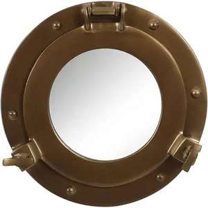 New Vintage Design Nautical Brass <b>Porthole</b> Window Marine Supplies <b>Mirror</b> Glass for Decoration Use from Indian Exporter - Product Image 2