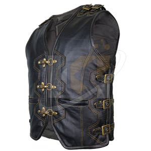 Chaleco de cuero transpirable para hombre, nuevo diseño, demanda de los clientes - Product Image 4