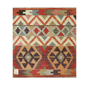 พรมกิลิมไมมาณา อัฟกานิสถาน ขนาด 82 x 77 ซม. ของตกแต่งผนัง - Product Image 1