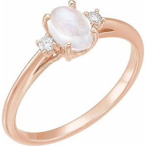 Anillo con Acentos Stuller 71811:611P, Anillo de Compromiso de Oro Rosa de 14K - Product Image 1