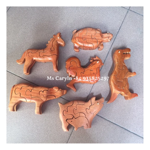 Handmade Wooden Carved Animal for Assembling the 12 Zodiac Animals - Toys/ Decoration at <b>Cheap</b> Price - Caryln - Product Image 6