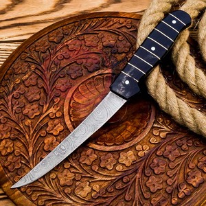 Couteau à désosser fait à la main en acier damassé avec poignée confortable Couteau de chef - Product Image 4