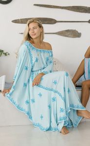 Femmes élégant rétro à manches longues brodé robe ukrainienne 2024 été nouvelle mode robe courte taille naturelle pour les vacances - Product Image 3