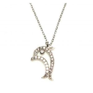 เครื่องประดับแฟชั่นเงินแท้ 925 - สร้อยคอรูปปลาโลมา - Product Image 1
