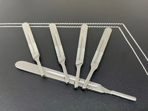 QNQ Micro cuchillas manijas redondas de bisturí de acero inoxidable Dental titanio mango de bisturí quirúrgico equipo médico - Product Image 2