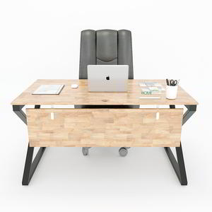 HBXC006 โต๊ะทำงานไม้ยางพารา ดีไซน์มินิมอล 80x140 ซม. ระบบ XConcept - Product Image 2