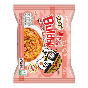 Fideos Instantáneos Samyang Buldak Rose Hot Chicken Flavour, 130g, Producto Certificado Halal, Precio Económico, Más Vendidos - Product Image 1