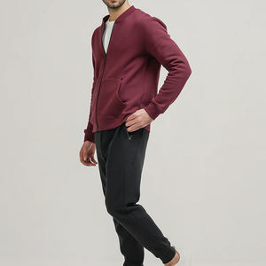 Chaqueta Bomber de invierno para hombre de diseño sólido personalizado con cuello levantado y logotipo frontal Reversible y transpirable Servicio OEM - Product Image 6