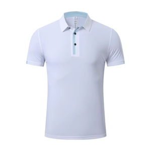 Hombre talla grande secado rápido para Polo camisa transpirable algodón poliéster Spandex bordado estampado trabajo uniforme tejido - Product Image 4