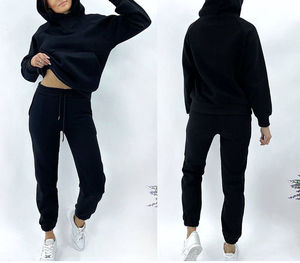 2025 Jogging porter fermeture éclair femmes 2 pièces Yoga survêtement ensemble à manches longues fermeture éclair hauts joggers pantalons - Product Image 4