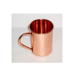 Smooth Pure Copper Moscow Mule Mug Made in India <b>Bulk</b> Quantity High Quality Vintage Modern Export Usage Home Hotel Restaurant - Product Image 1
