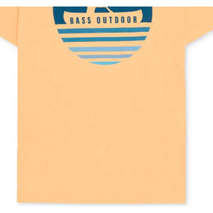 T-shirt tecnico da uomo con logo e grafica, arancione, con design Bass Outdoor per l'estate - Product Image 3