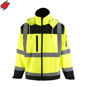 Best Seller Durable Reflective Polyester Waterproof Construction <b>Safety</b> Jacket with Multi-Function Pockets Wholesale Workwear - Product Image 3