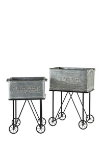 Soportes para macetas de hierro para decoraciones de jardín Maceta de hierro galvanizado de metal de alta calidad para decoraciones de interior y exterior - Product Image 5