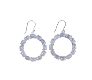 Joyería para mujer, pendientes de estilo bohemio de plata, joyería de plata de ley 925, piedras preciosas de cuarzo rosa, pendientes hechos a mano de tendencia, regalo - Product Image 1