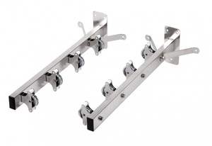Stendibiancheria da parete con 8 carrucole, acciaio inossidabile 18/8 (Sauvic 89405) - Product Image 1