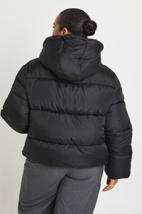 High Quality Knitted Canvas Winter Puffer Jacket for Women with Breathable <b>Polyester</b> <b>Filling</b> and Style - Product Image 2