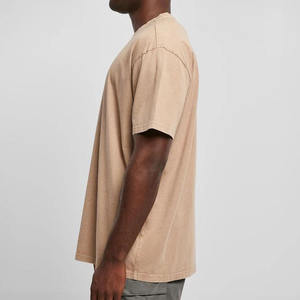 Camiseta de Hombre al por Mayor con Lavado Ácido, Personalizable, 100% Algodón, Cuello Redondo, Manga Corta, Alta Calidad, 220g, Diseño en Blanco, Totalmente Personalizada - Product Image 5