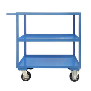Medium 3-Tier Metal Roof Rack Organizer with Retaining <b>Edge</b> for <b>Tool</b> Storage and Office Use - Product Image 2