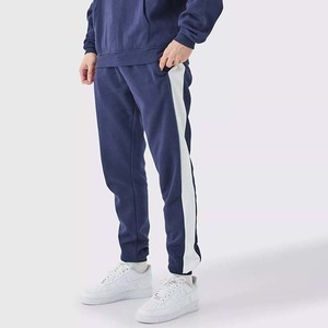 Custom Color Block Retailer Heavyweight Winter <b>Eco</b> Friendly Breathable Pullover Sweatsuit Set for Men Streetwear - Product Image 6