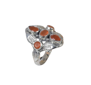 925 Sterling <b>Silver</b> Boho Style <b>Ring</b> for Women Red Carnelian <b>Spinner</b> <b>Ring</b> for Wedding MeditationStamped 925 Sterling <b>Silver</b> <b>Ring</b> - Product Image 1