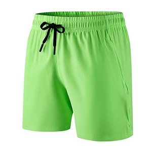 Pantalones cortos para correr de doble capa para gimnasio para hombre, bolsillos con cremallera, ropa de entrenamiento físico de larga duración, patrón sólido, verano, adecuado para mediados de 6XL - Product Image 4