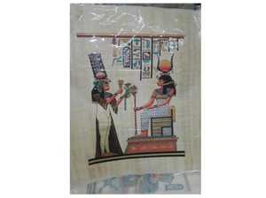 Décoration d'intérieur de haute qualité, art pharaonique artistique, peinture à l'aquarelle sur papyrus, art égyptien pharaonique/héroglyphique, personnalisable - Product Image 4