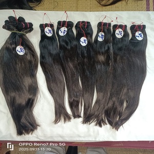 Produit de cheveux de qualité humaine indienne Remy droite naturelle de haute qualité pour les extensions de tissage de cheveux - Product Image 2