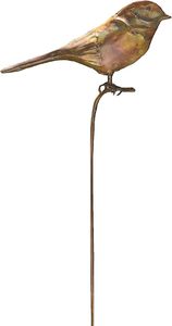 รูปปั้นนกประดับสวนทำจากเรซินเสาทองแดงหลากสีสำหรับประดับสวน - Product Image 3